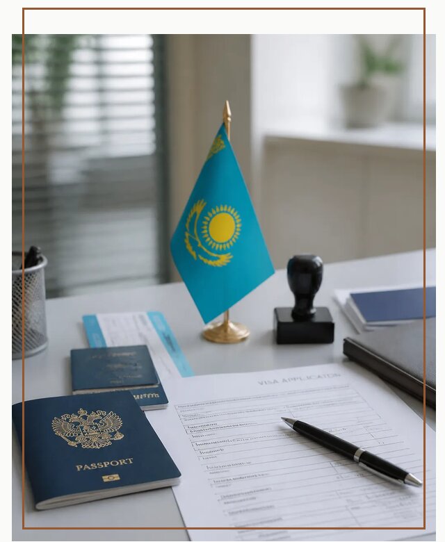 Оформление визы в Казахстан для поездки и работы в Котласе